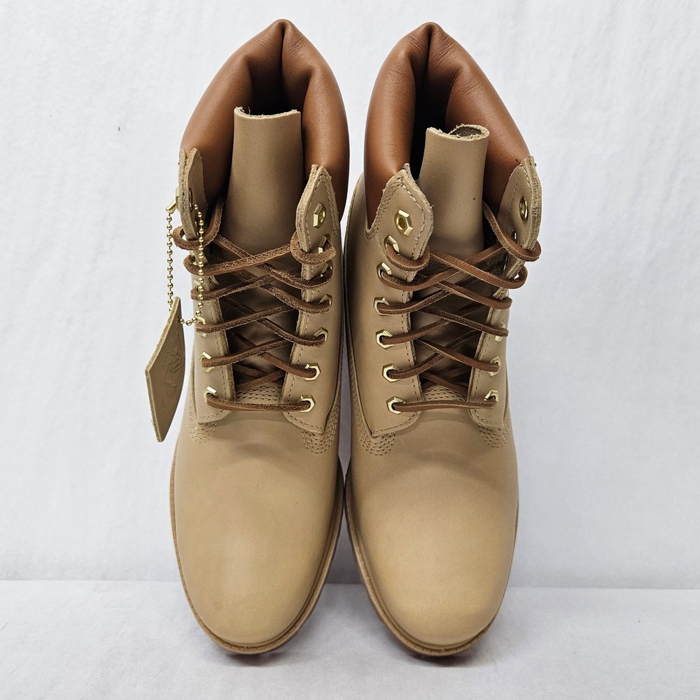 Timberland Premium 6 Inch Boot Waterproof TB0A2P6WEN2 Medium Beige Men Size 8.5 - Picture 5 of 9